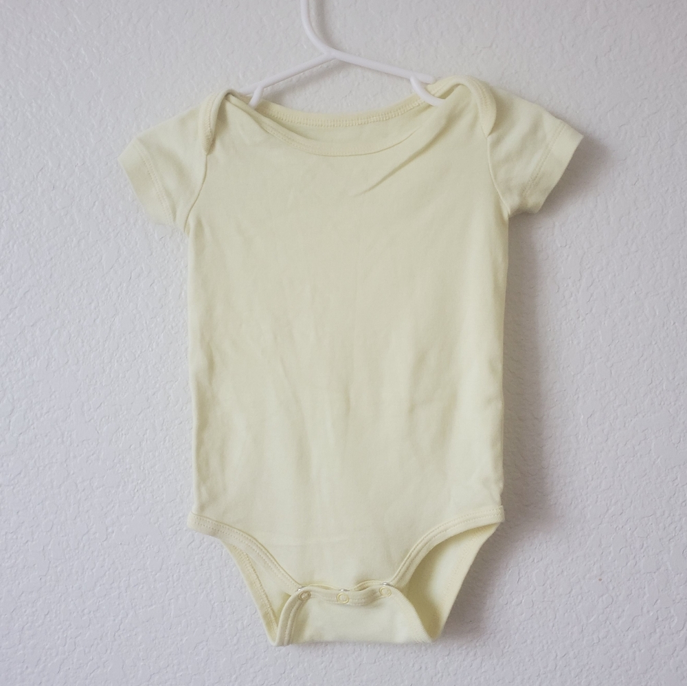 12M Pima Cotton Yellow Onesie